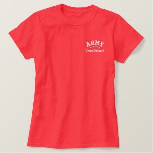Army Sweetheart Military Embroidered Shirt