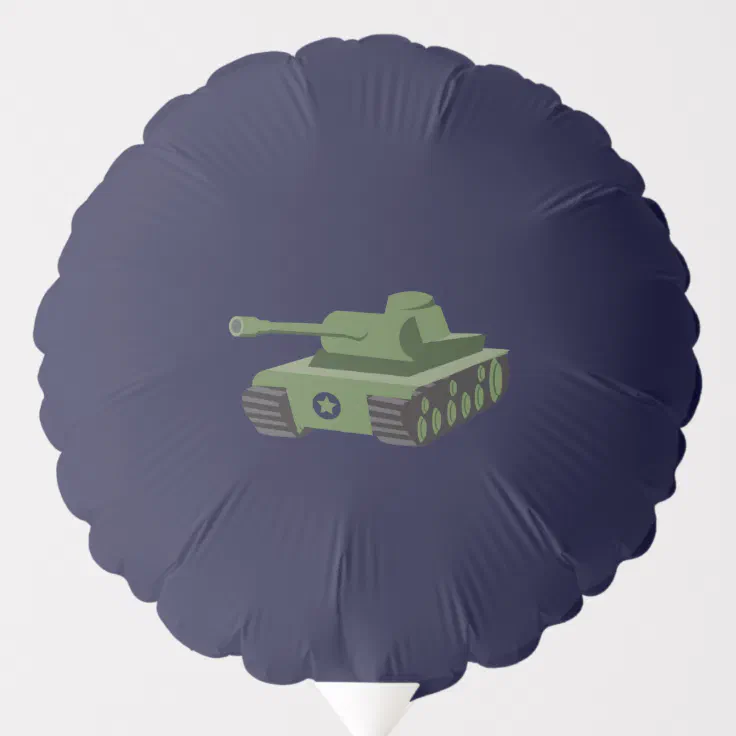 Army Tank Birthday Party Balloon Zazzle