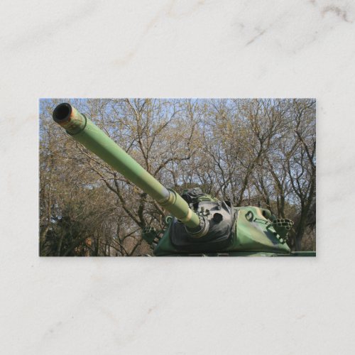 Army Tank business cards