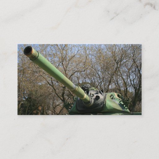 Customizable Army Tank business cards