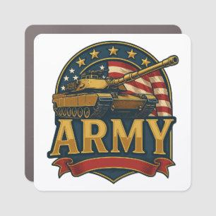 Army Tank Car Magnet