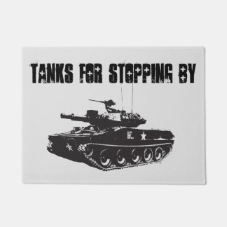 Army Tank Funny Welcome Doormat