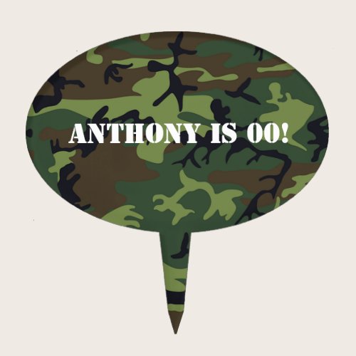 Army themed Birthday Party Cake Topper Army themed Birthday Party Cake Topper