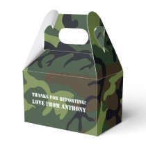 Army themed Birthday Party guest Favor Boxes