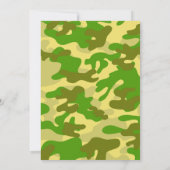 Army Toy Soldier Birthday Invitation Camouflage (Back)