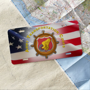 Army Transportation Corps License Plate