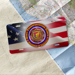 Army Transportation Corps “Spearhead of Logistics” License Plate