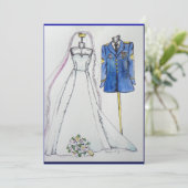 Army uniform and wedding dress (Standing Front)