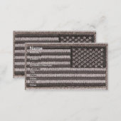 Army Uniform U.S. Flag (UCP Color) Business Cards (Front/Back)