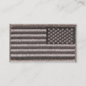 Army Uniform U.S. Flag (UCP Color) Business Cards (Back)