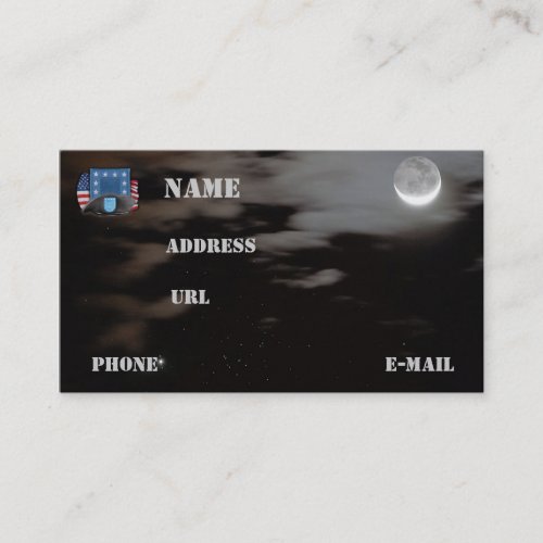 army units beret flash veterans vets business Card