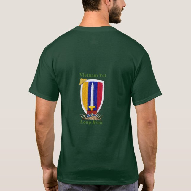 Army USARV MACV Vietnam Nam War Vets Patch T-Shirt (Back)