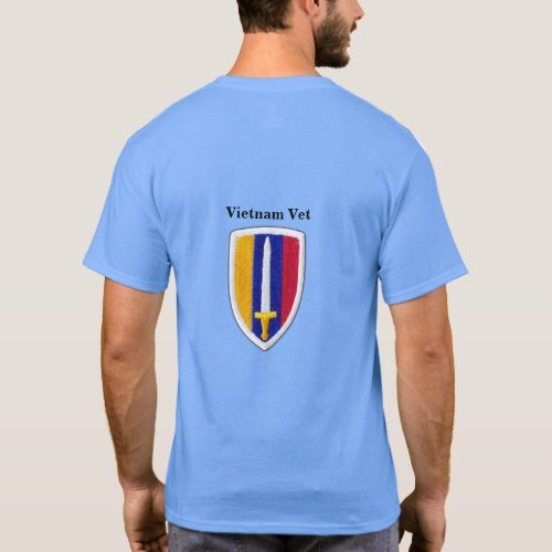Army USARV Vietnam Nam War Veterans Patch T_Shirt