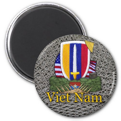 Army USARV Vietnam war patch veterans Magnet