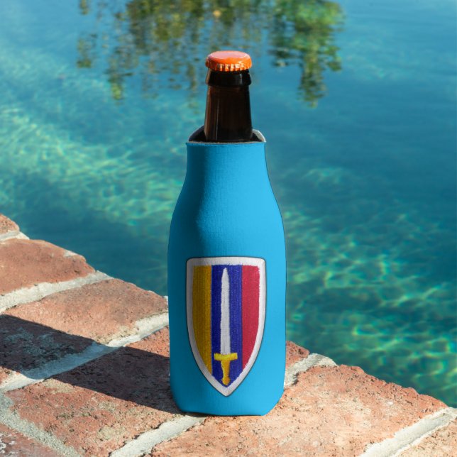 Army USARV Vietnam War Patch Veterans Vets Bottle Cooler (In Situ Pool)