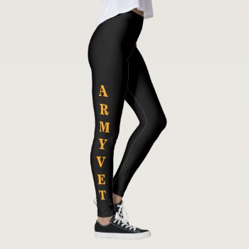 "army Vet" Women's Leggings by CKGIFTS at Zazzle