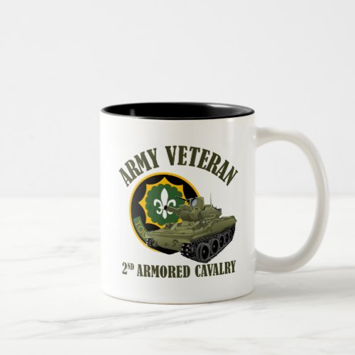 Army Veteran _ 2nd ACR M551 Two_Tone Coffee Mug