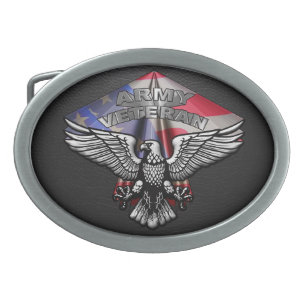 Army Veteran Belt Buckle