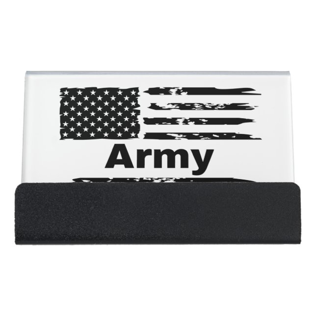 Army Veteran business card holder (Front)