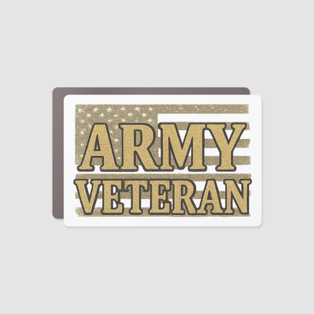 Army Veteran Car Magnet (Front)