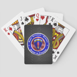 Army Veteran-Europe Keepsake Poker Cards