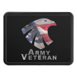Army Veteran- Flag Draped American Eagle Hitch Cover at Zazzle