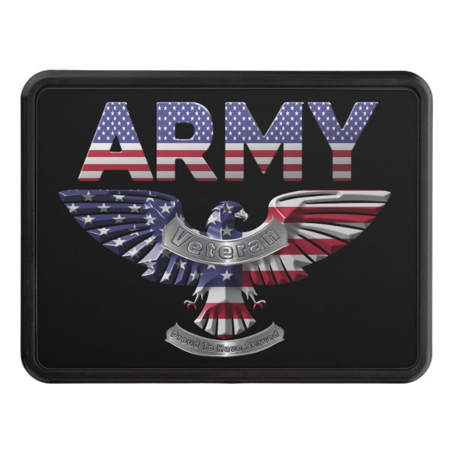 ARMY Veteran  Hitch Cover (Front)