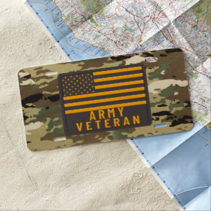 Army Veteran License Plate