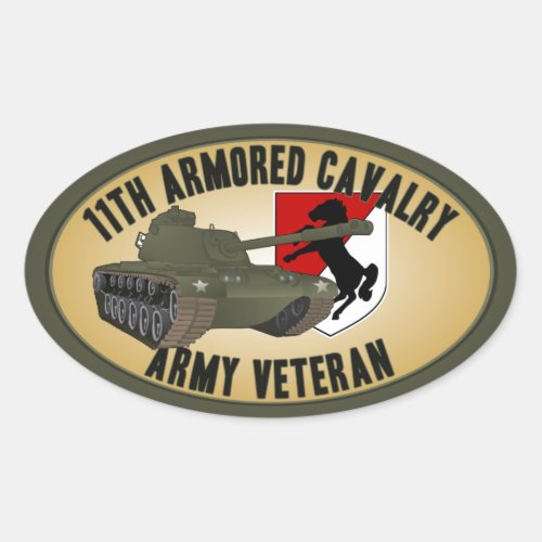Army Veteran _ M_48 Oval Sticker