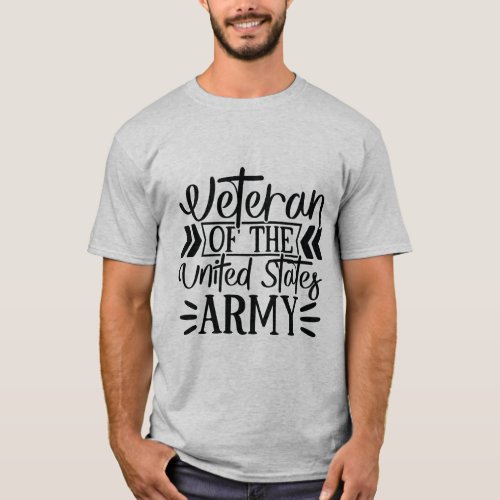 Army Veteran Proud Military T_Shirt