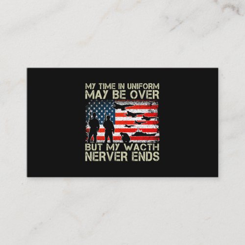 Army Veteran Tee Veterans Day tee Military Gift  Business Card