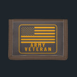 Army Veteran Trifold Wallet<br><div class="desc">Display your pride in our Army's Retired Veterans! Unique designed gift for anyone looking for that one of a kind special gift for Army or Civilian School Graduation, promotion, reenlistment, retirement, PCS, ETS, Father’s Day, Mother’s Day, Son or Daughter Enlistment, Son or Daughter Commission, Grand Son Enlistment, Granddaughter Enlistment, Grandfather...</div>