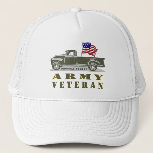 Army Veteran Trucker Hat (Front)