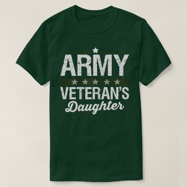 Army Veterans Daughter T Shirt  (Design Front)
