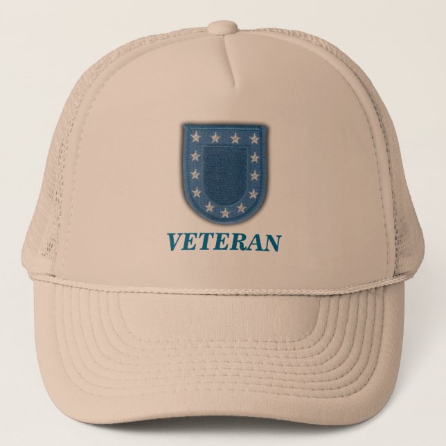 army veterans vets beret unit flash hat (Front)