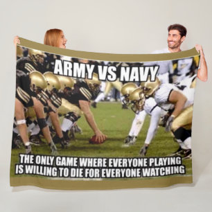 ARMY vs NAVY Fleece Blanket