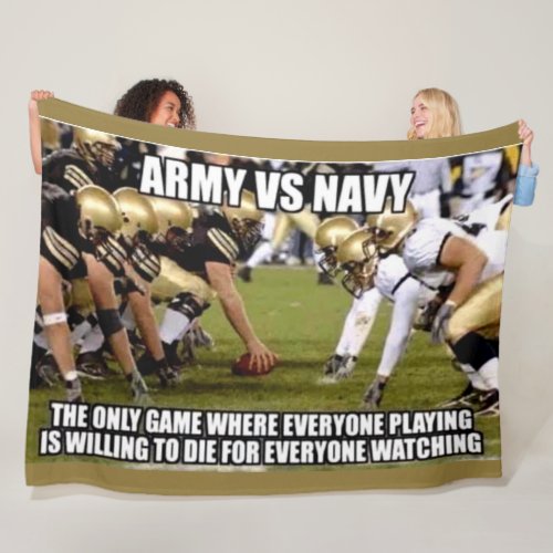 ARMY vs NAVY Fleece Blanket