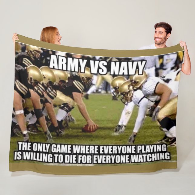 ARMY vs NAVY Fleece Blanket (In Situ)