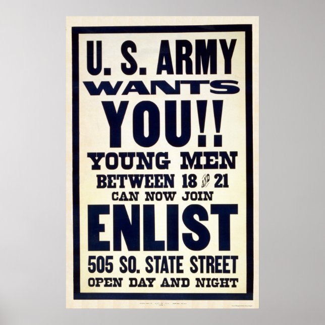 Army wants you!! poster (Front)