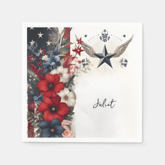 Army War Marine Tactical Military Bridal Shower Napkins