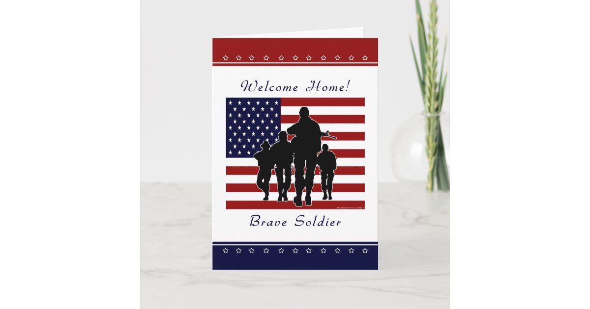 Army - Welcome Home Soldier Greeting Card | Zazzle
