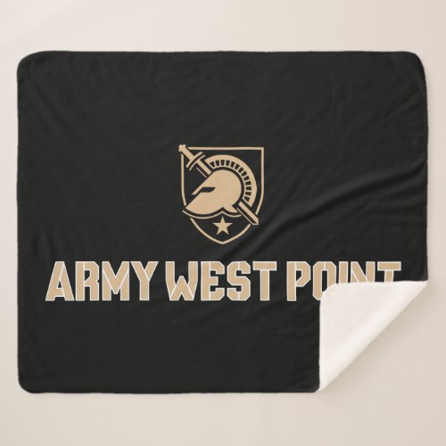 Army West Point Logo Sherpa Blanket