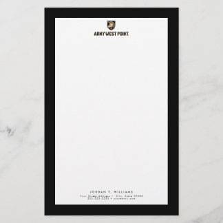 Army West Point Logo Stationery