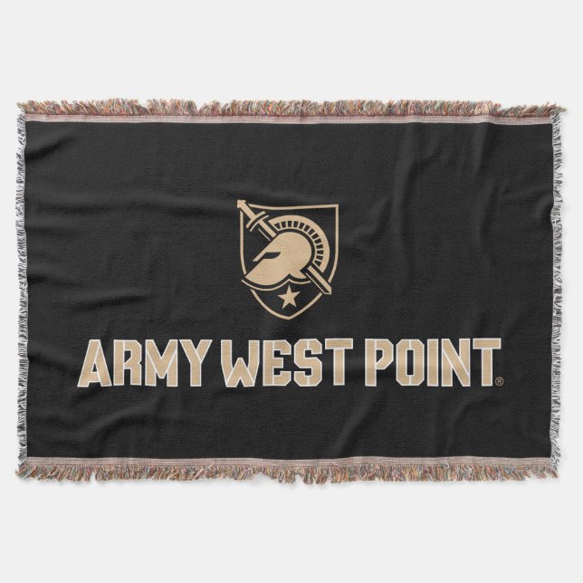 Army West Point Logo Throw Blanket (Front)