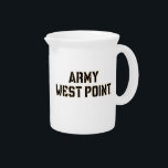 Army West Point Word Mark Beverage Pitcher<br><div class="desc">Check out these United States Military Academy designs! Show off your West Point pride with these new University products. These make the perfect gifts for the United States Military Academy student, alumni, family, friend or fan in your life. All of these Zazzle products are customizable with your name, class year,...</div>