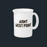 Army West Point Word Mark Beverage Pitcher<br><div class="desc">Check out these United States Military Academy designs! Show off your West Point pride with these new University products. These make the perfect gifts for the United States Military Academy student, alumni, family, friend or fan in your life. All of these Zazzle products are customizable with your name, class year,...</div>