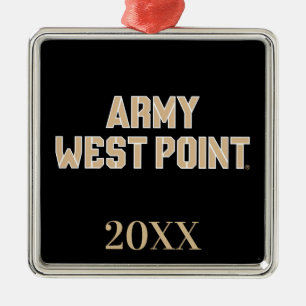 Army West Point Word Mark Metal Ornament