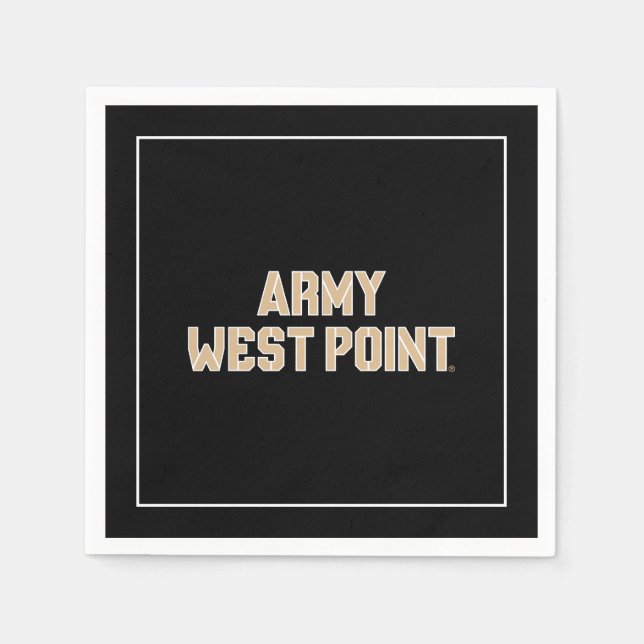 Army West Point Word Mark Napkins (Front)