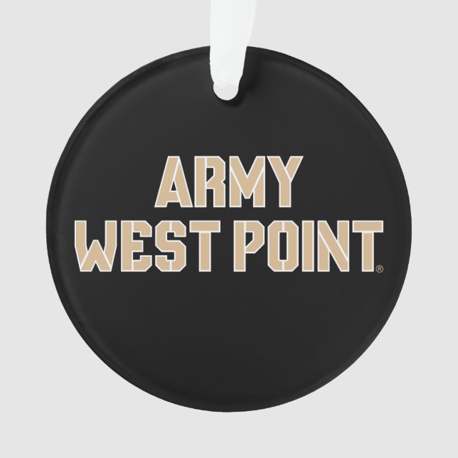 Army West Point Word Mark Ornament (Front)