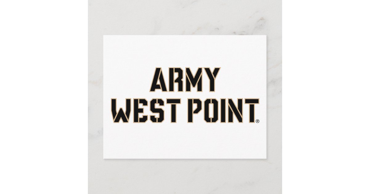 Army West Point Word Mark Postcard | Zazzle